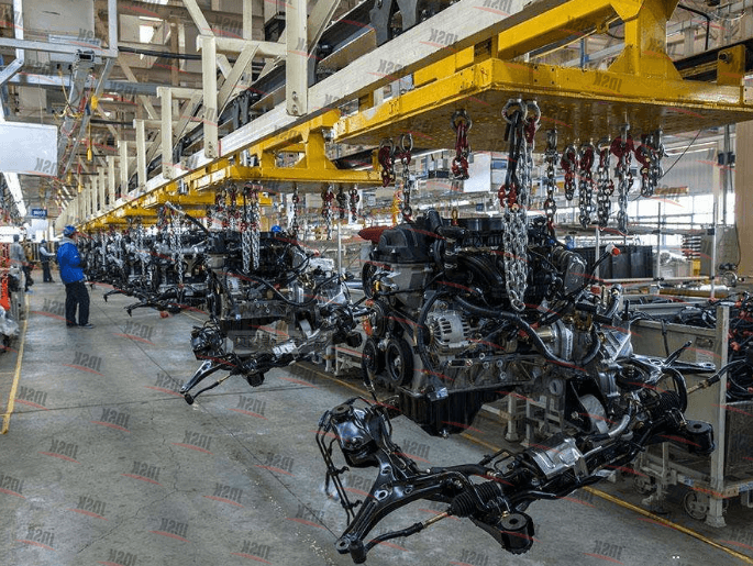 Tourist bus production line